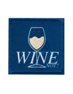 Applikation, Patch, Bügelbild: Wine not?