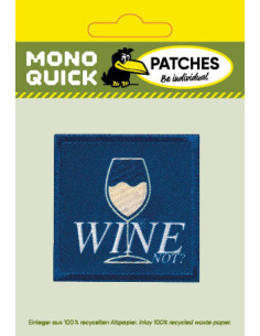 Applikation, Patch, Bügelbild: Wine not? 2