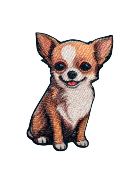 Appliques, Patch, Écusson thermocollant : Chien chihuahua
