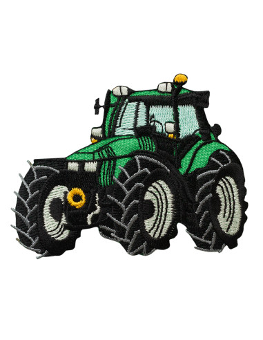 Applikation, Patch, Bügelbild: Traktor grün