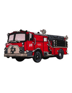 Applikation, Patch, Aufbügler: Feuerwehrauto