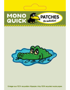 Applikation, Patch, Bügelbild: Krokodil 2