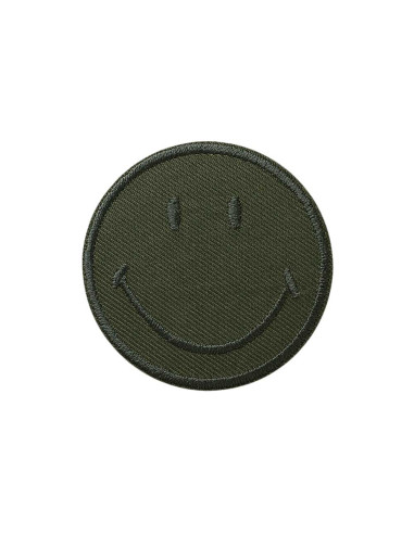 Applikation, Patch, Bügelbild: Smiley© Grün