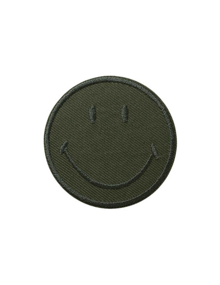 Applikation, Patch, Bügelbild: Smiley© Grün
