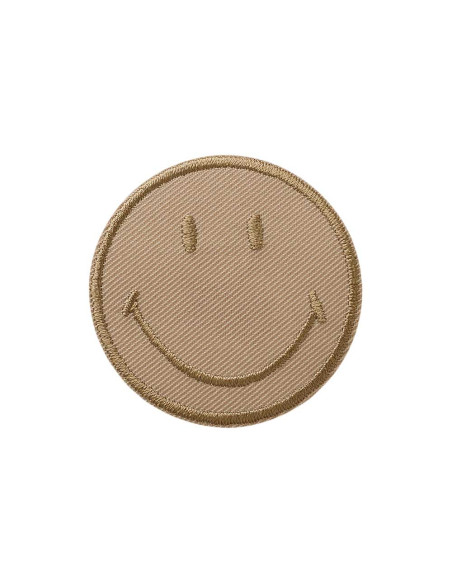 Appliques, Patch, Écusson thermocollant: Smiley© Brun