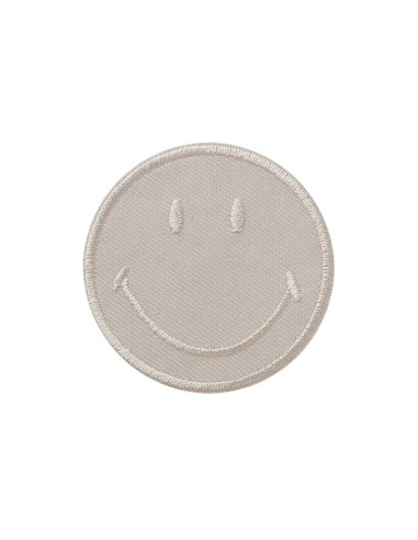 Applikation, Patch, Bügelbild: Smiley© Beige