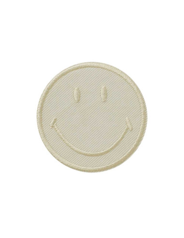 Applikation, Patch, Bügelbild: Smiley© Vanille