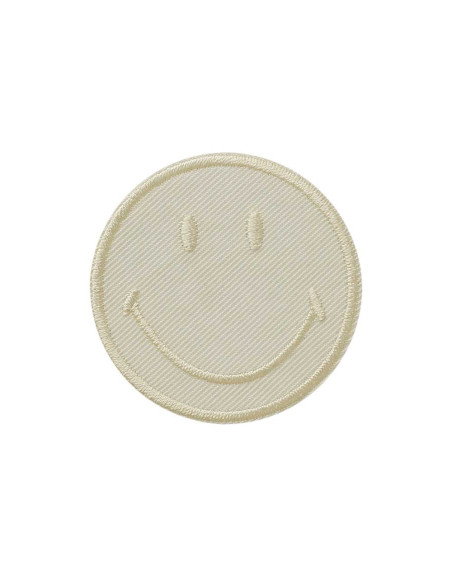 Applikation, Patch, Bügelbild: Smiley© Vanille