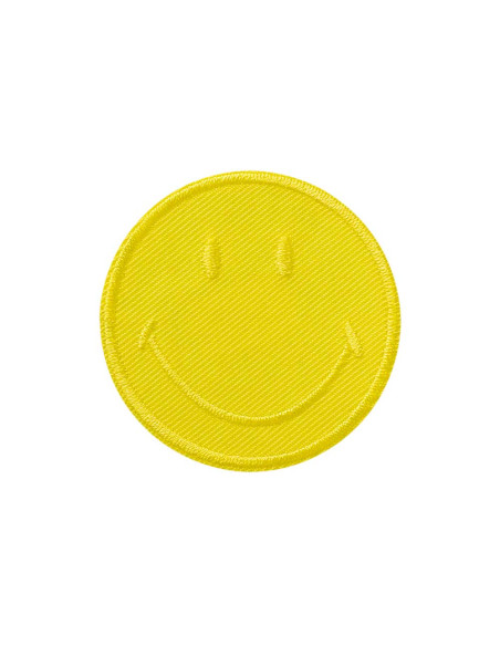 Applikation, Patch, Bügelbild: Smiley© Gelb