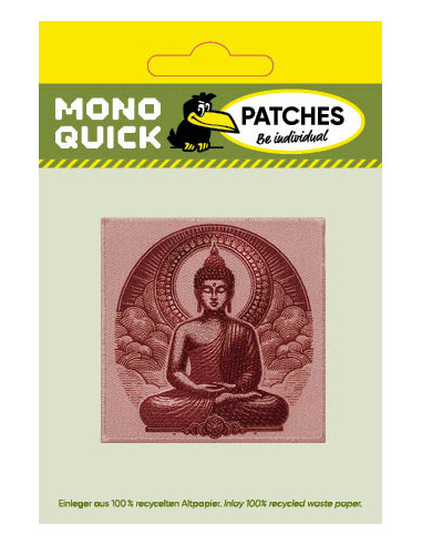 Applikation, Patch, Bügelbild: Buddha