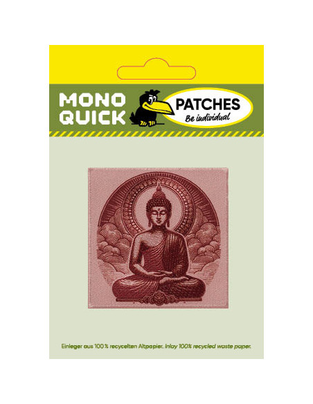 Applikation, Patch, Bügelbild: Buddha