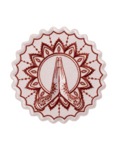 Applikation, Patch, Bügelbild: Hände Spirituell