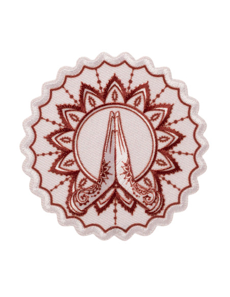 Applikation, Patch, Bügelbild: Hände Spirituell