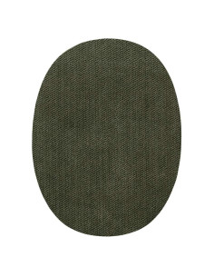 Applikation,Patch,Aufbügler: Stoffflicken Oval Grün 2 Stk.
