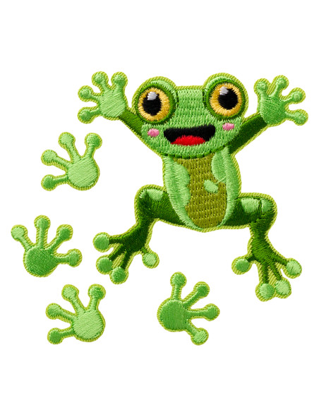 Appliques, Patch, Écusson thermocollant : Créer une grenouille