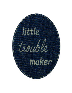 Applikation, Patch, Aufbügler: Jeansflick Trouble Maker...