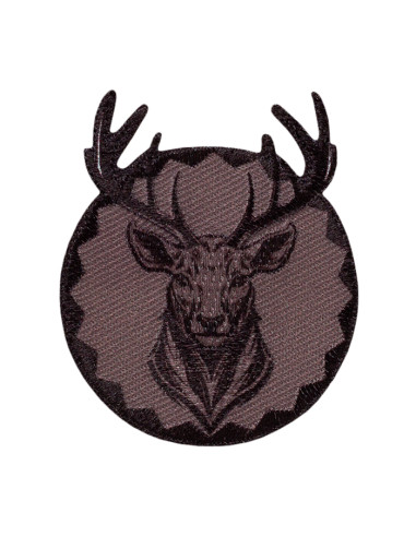 Appliques, Patch, Écusson thermocollant : tête de cerf