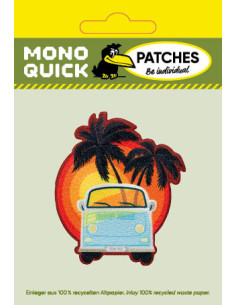 Applikation, Patch, Aufbügler: Bus mit Palmen 2