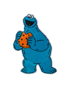 Appliqué, Patch, Iron-on: Sesamstrasse© Krümelmonster