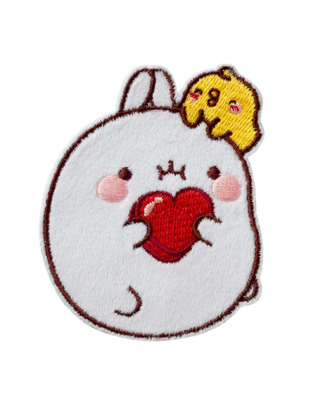 Applikation, Patch, Aufbügler: Molang© mit Piu Piu