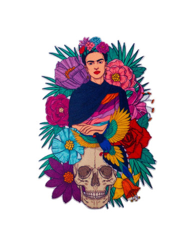 Applikation, Patch, Aufbügler: Frida Kahlo© Blumen