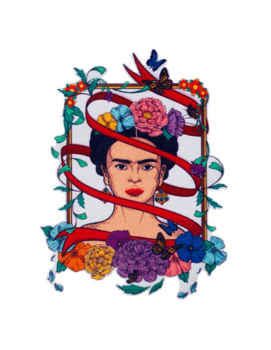 Applikation, Patch, Aufbügler: Frida Kahlo© Rahmen