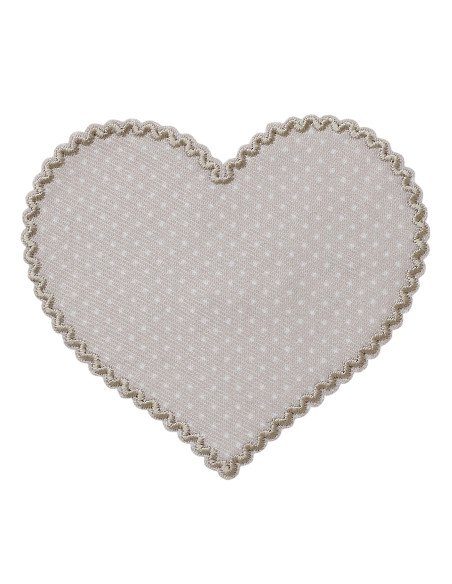 Application, Patch, Repassant : Patch 2 pcs. Cœur gris