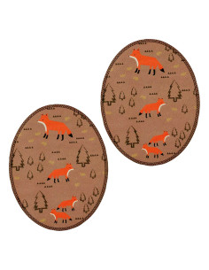 Rapiécer, Patch, Écusson thermocollant: Patchs renard, 2...