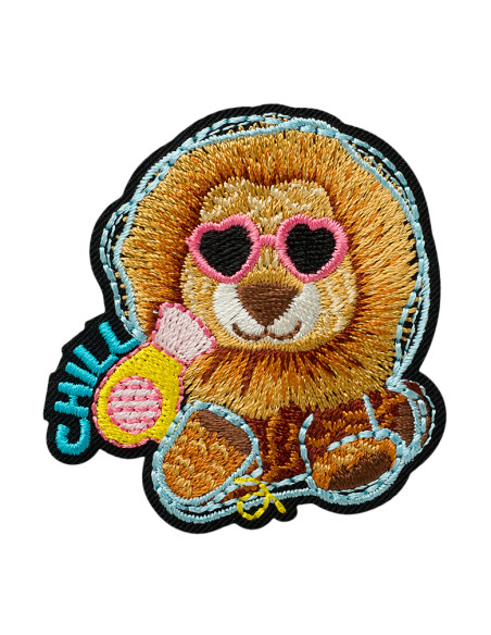 Appliques, Patch, Écusson thermocollant : Lion Chill