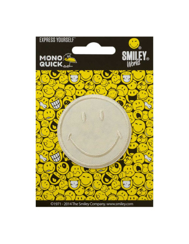 Applikation, Patch, Bügelbild: Smiley© Vanille