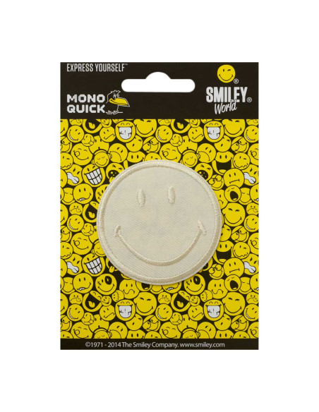 Applikation, Patch, Bügelbild: Smiley© Vanille