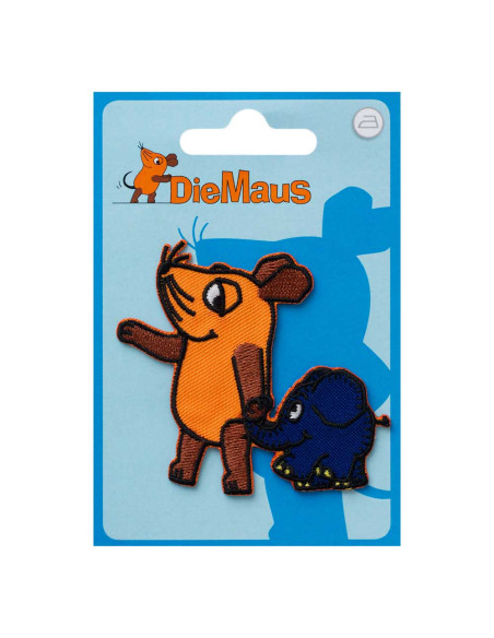 Appliqué, Patch, Iron-on: De muis© Muis en olifant