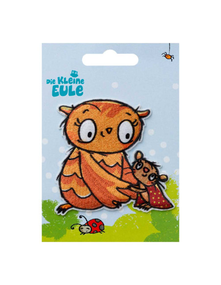 Appliqué, Patch, Iron-on: Steenuil© met muis