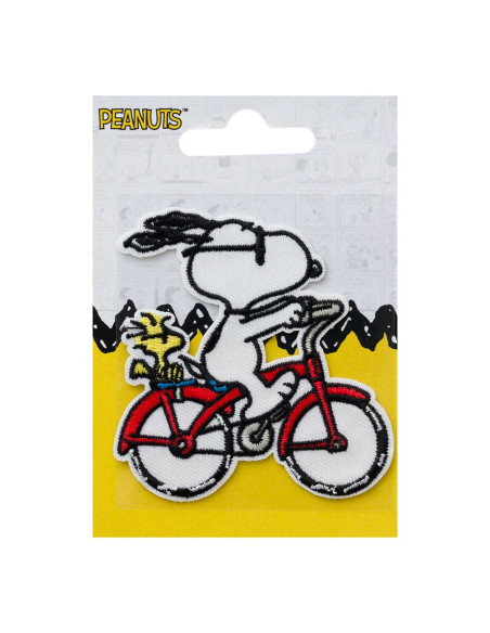 Application, Patch, Repassant : Peanuts© Snoopy vélo