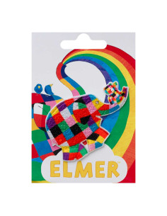 Appliqué, Patch, Iron-on: Elmer© met beer 2
