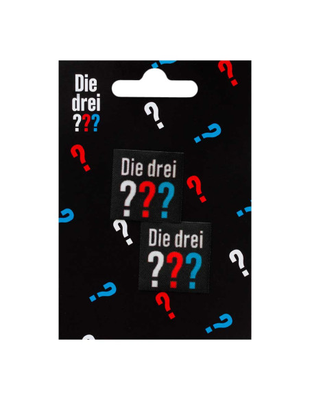 Appliqué, Patch, Iron-on:  De drie De drie vraagtekens ??? © Logo Set