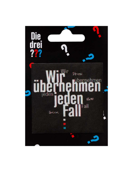 Appliqué, Patch, Iron-on:  De drie De drie vraagtekens ??? © Labels