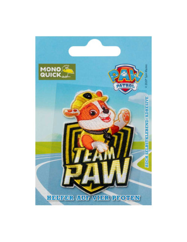 Appliqué, Patch, Iron-on: Paw Patrol © Rubble