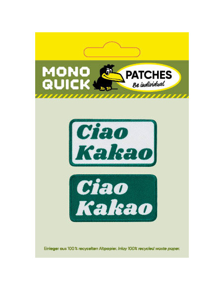 Applikation, Patch, Bügelbild: Ciao Kakao