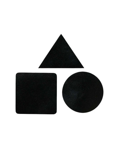 Applikation, Patch, Bügelbild: Lederformen Set...