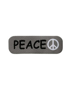 Applicatie, Patch, Strijkapplicatie: Peace grijs label