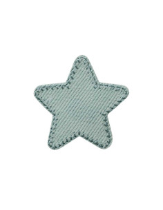 Applicatie, Patch, Strijkapplicatie: Ster corduroy blauw