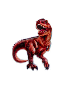 Applicatie, Patch, Strijkapplicatie: T-Rex bruin
