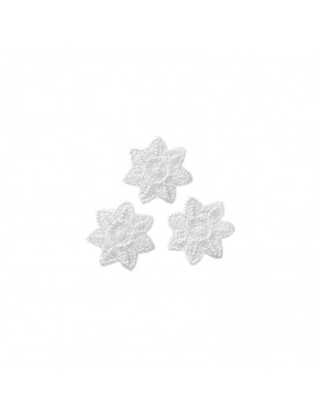 Appliques, Patch, Écusson thermocollant : 3 étoiles blanches