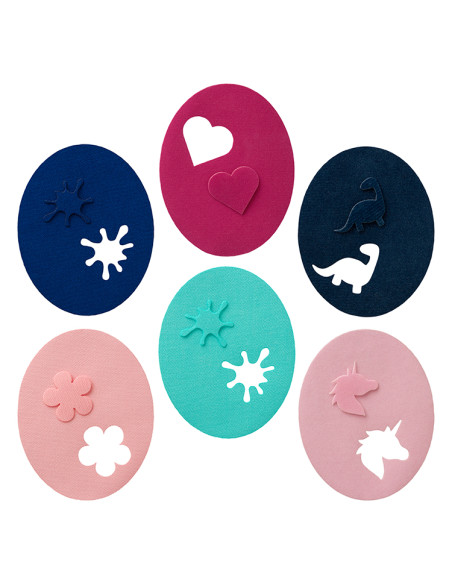 Rapiécer, Patch, Écusson thermocollant: Sort. 10 - Patch 2 pièces