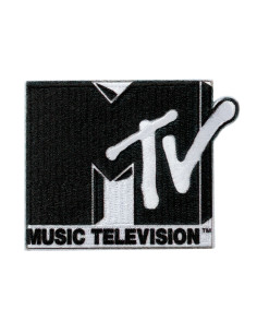 Appliqué, Patch, Iron-on: MTV© Zwart