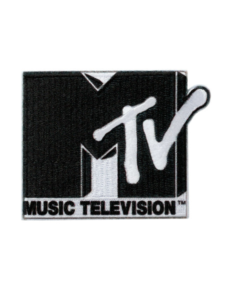 Applikation, Patch, Aufbügler: MTV© Schwarz