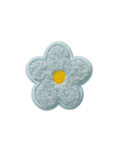 Applikation, Patch, Bügelbild: Blume flauschig...