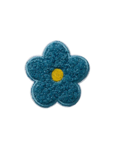 Applikation, Patch, Bügelbild: Blume flauschig...