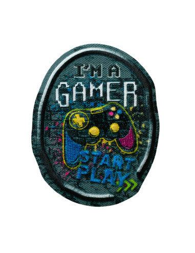 Applikation, Patch, Bügelbild: Graffiti Gamer